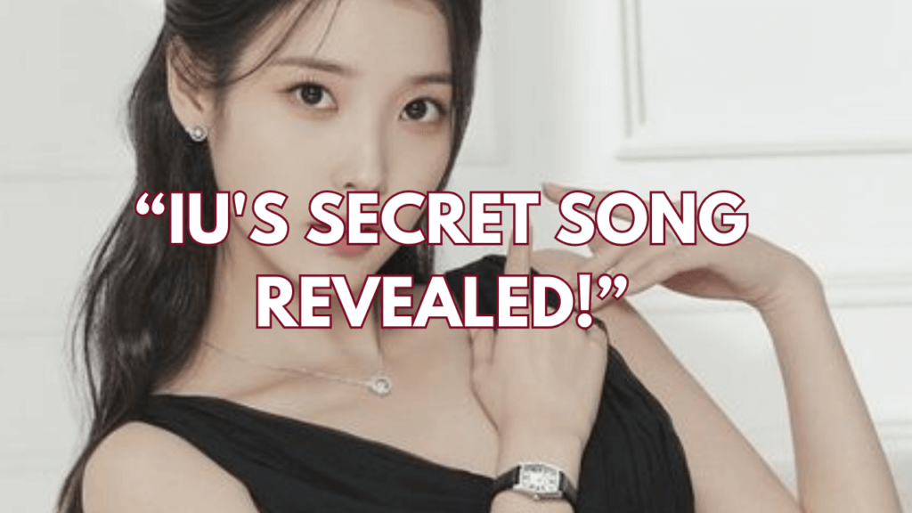 Singer IU in a hot black dress putting on a gorgeous necklace and a wristwatch