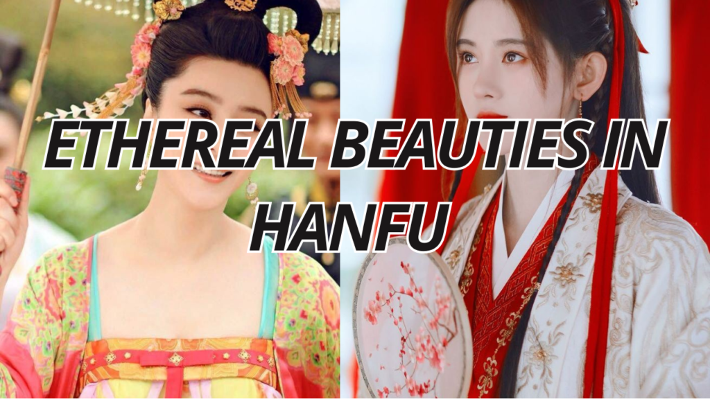 This contains an image of two women dressed in traditional hanfu