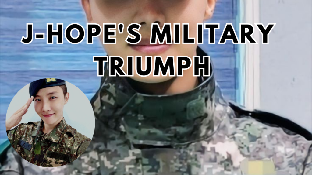 This contain an image of J-Hope military update