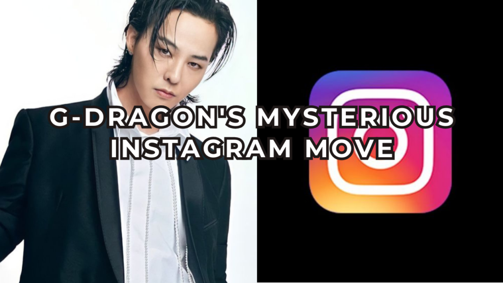 This contains an image of G-Dragon and another picture of instagram