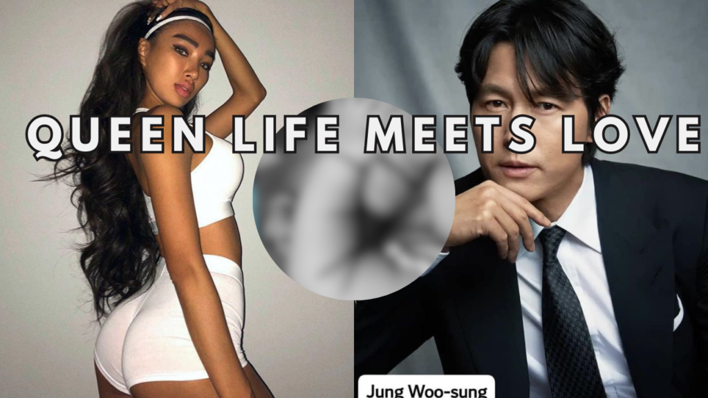 This contain an image of Moon Gabi pregnancy news with Jung Woo Sung .