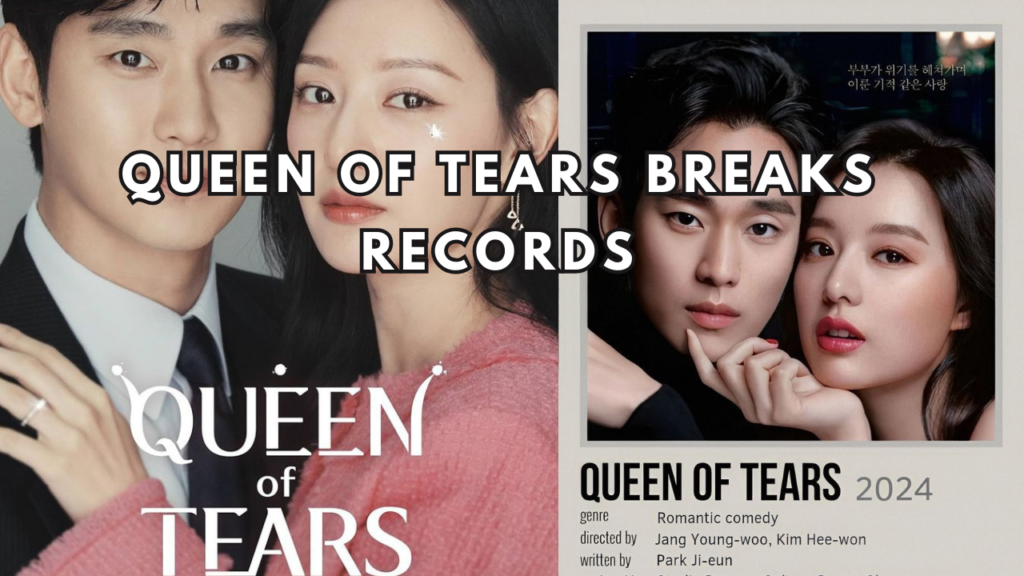 This contain a poster of "Queen of Tears" Netflix series .