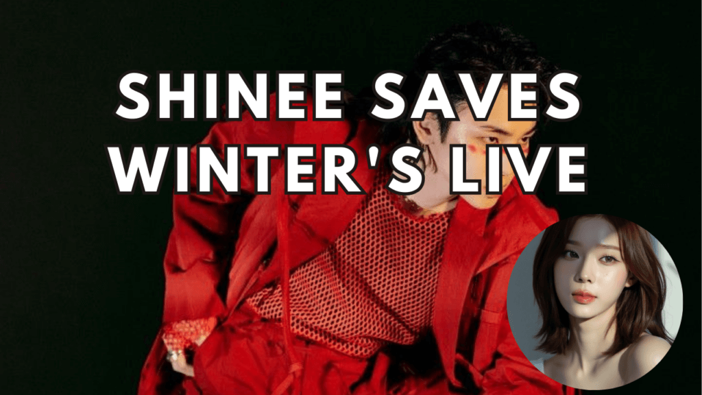 This contain an image of SHINee “Saves” aespa’s Winter