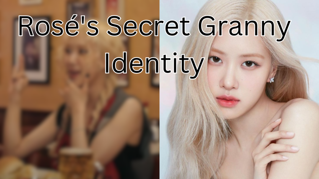 This contains an image of BLACKPINK Rosé and another blurred.