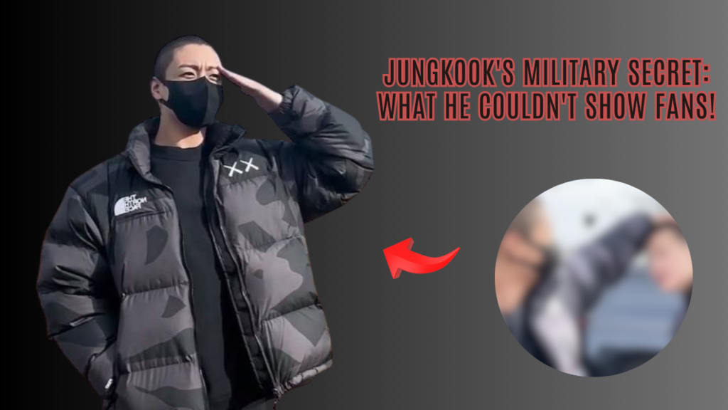 This contain an image of BTS Jungkook unexpected livestream since beginning his military service and another picture of BTS Jungkook and Jimin.