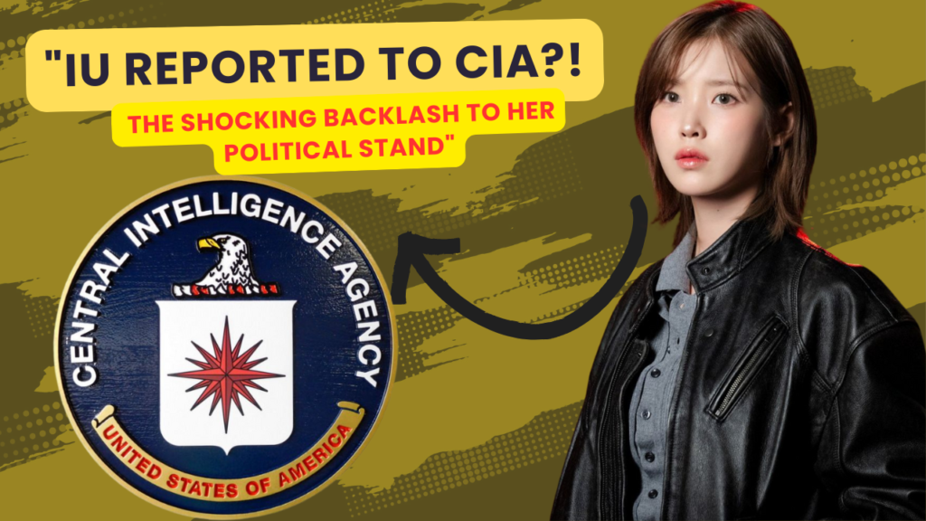 This contains an image of IU and the CIA logo