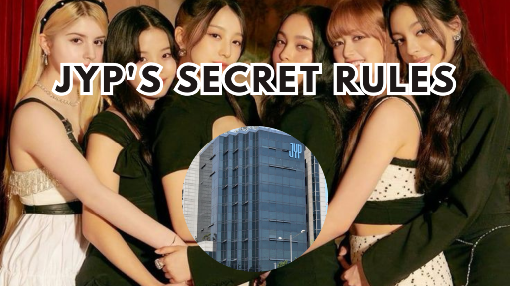 This contain an image of VCHA member KG and another picture of JYP Entertainment building .