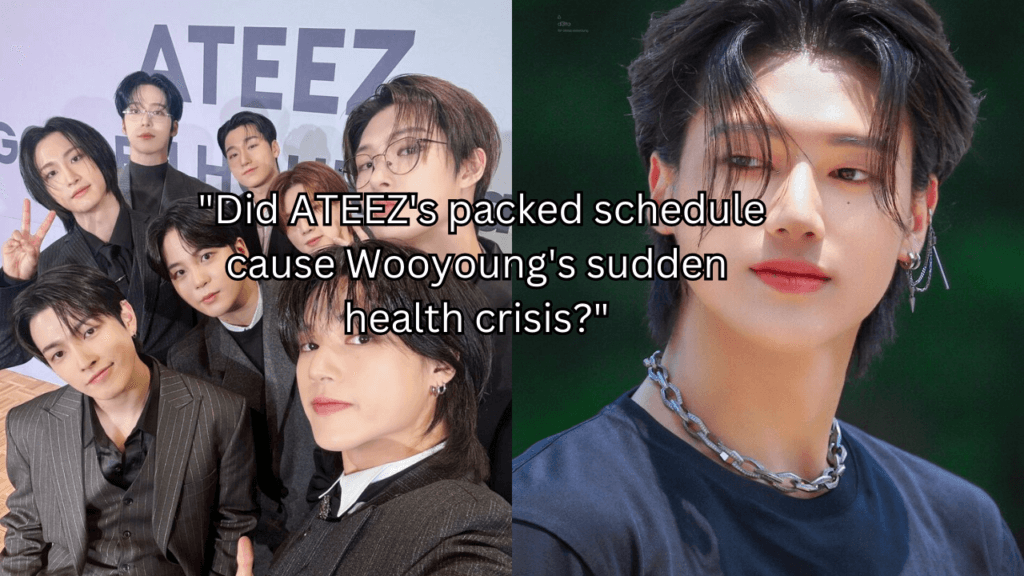 This longer than an image of the ATEEZ members and another picture of Wooyoung ATEEZ .