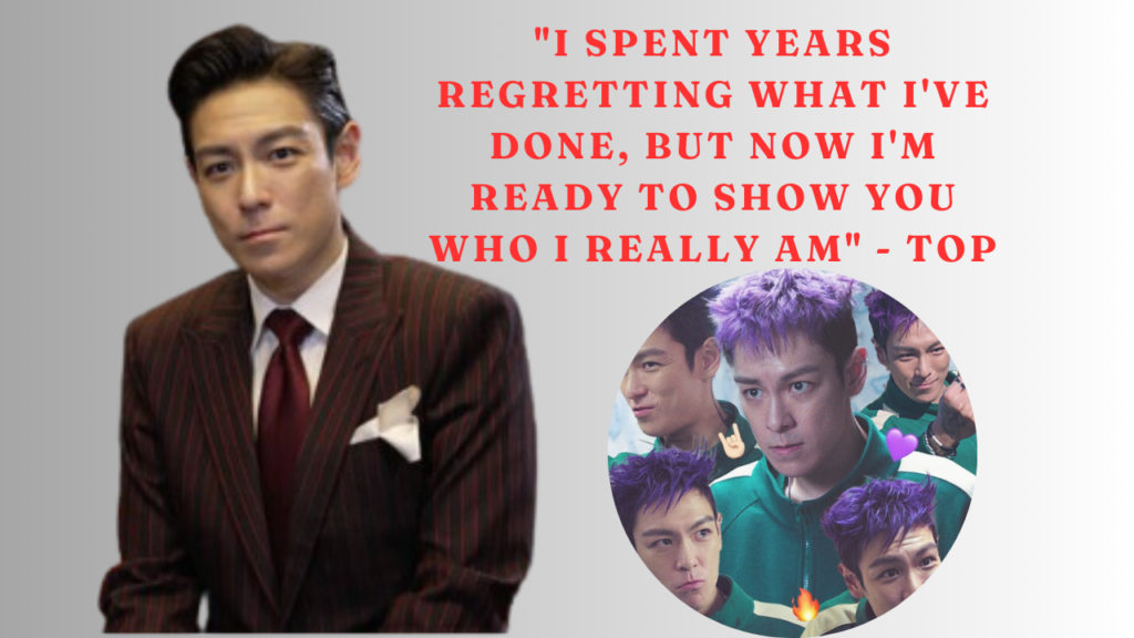 This contains an image of BIGBANG TOP and another image of him in a circle.