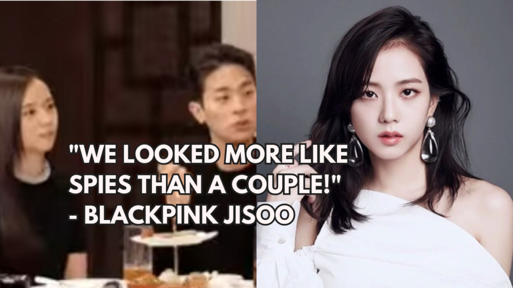 This contain an image of Jisoo admitting to the fact that they are more like secret agents than a couple on a date.