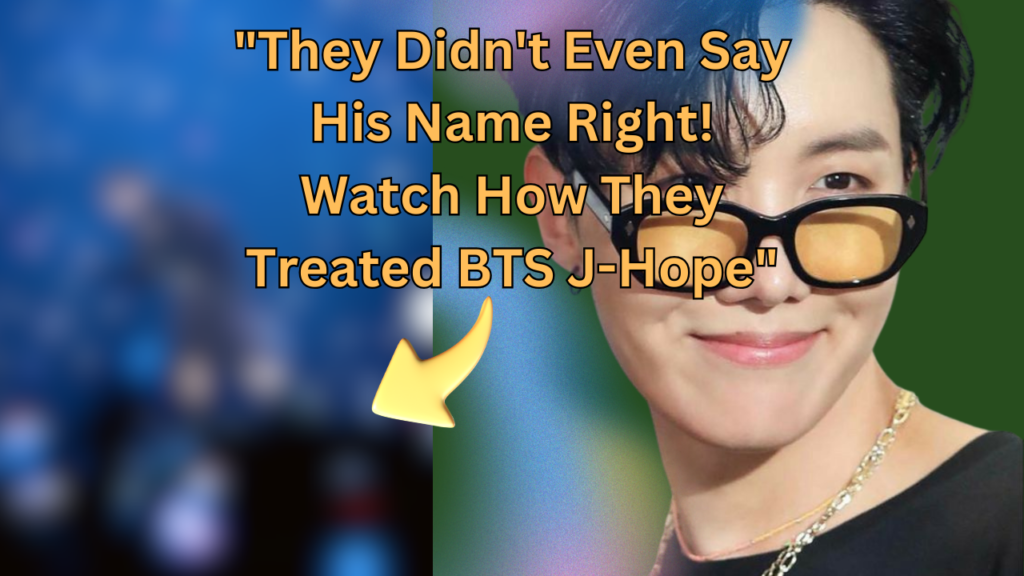 This contains an image of BTS jhope and a blurred image.