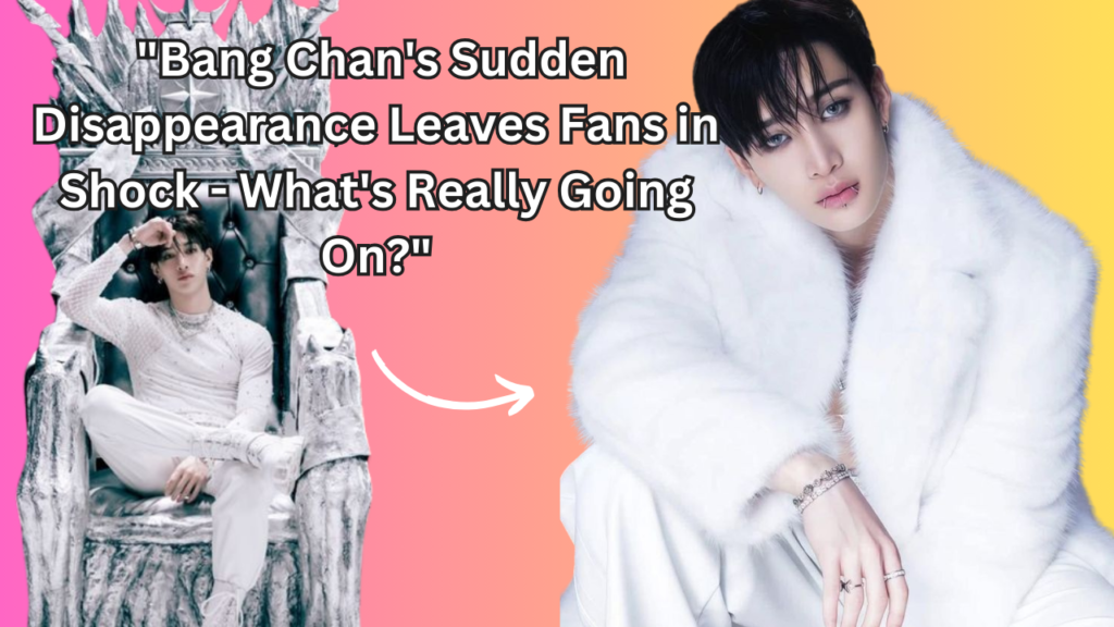 This contain an image of Stray Kids' Bang Chan health update .