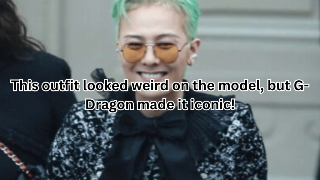 This contains an image of BIGBANG's G-Dragon