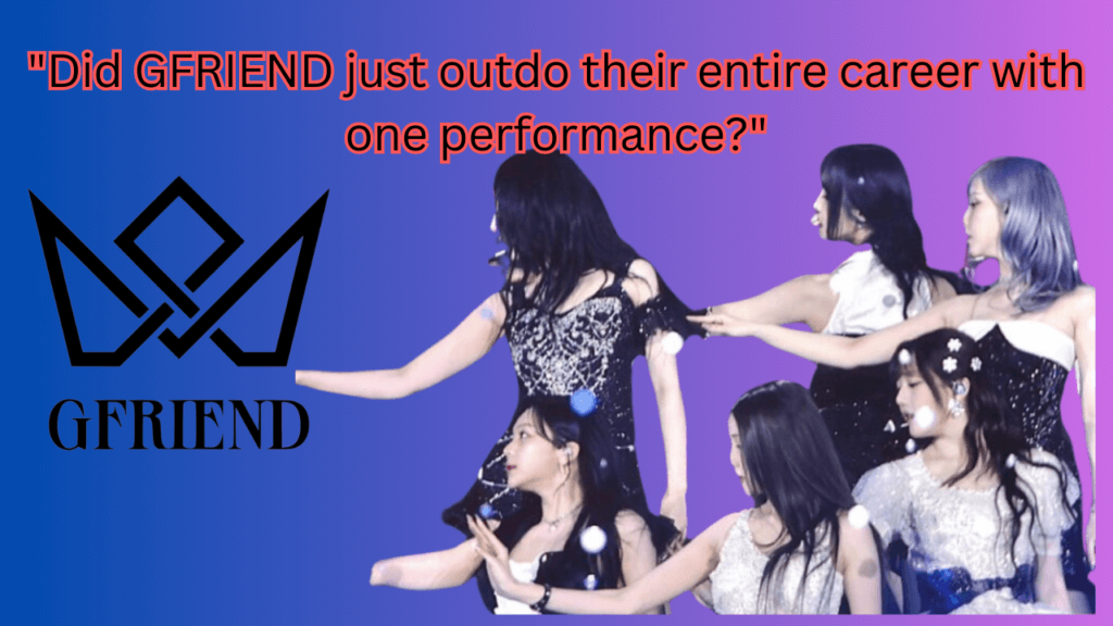 This contain an image of The GFRIEND reunion performance at the 2025 Golden Disc Awards .