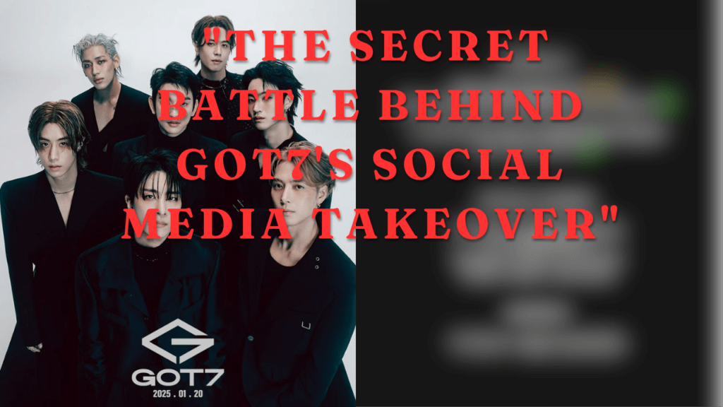 This contain an image of GOT7 and a blurred image