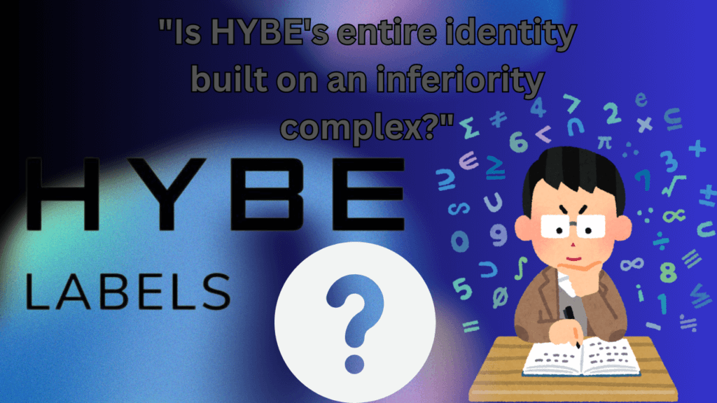 This contains an image of hybe logo