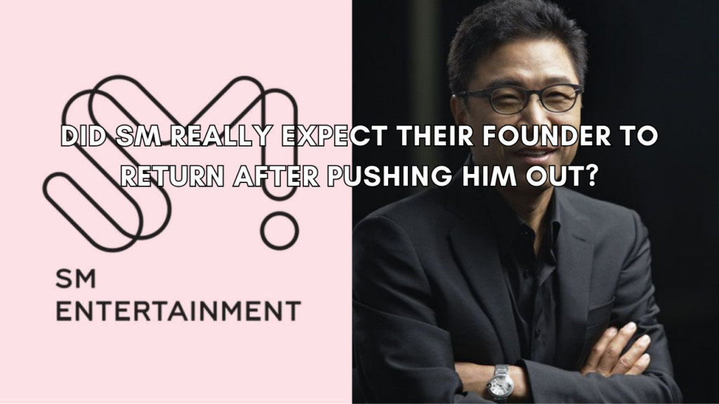 This contain an image of Lee Soo Man