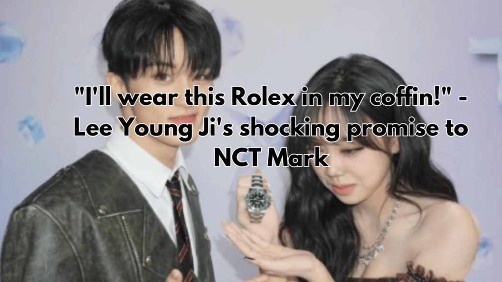 A picture of NCT Mark and Lee Young Ji