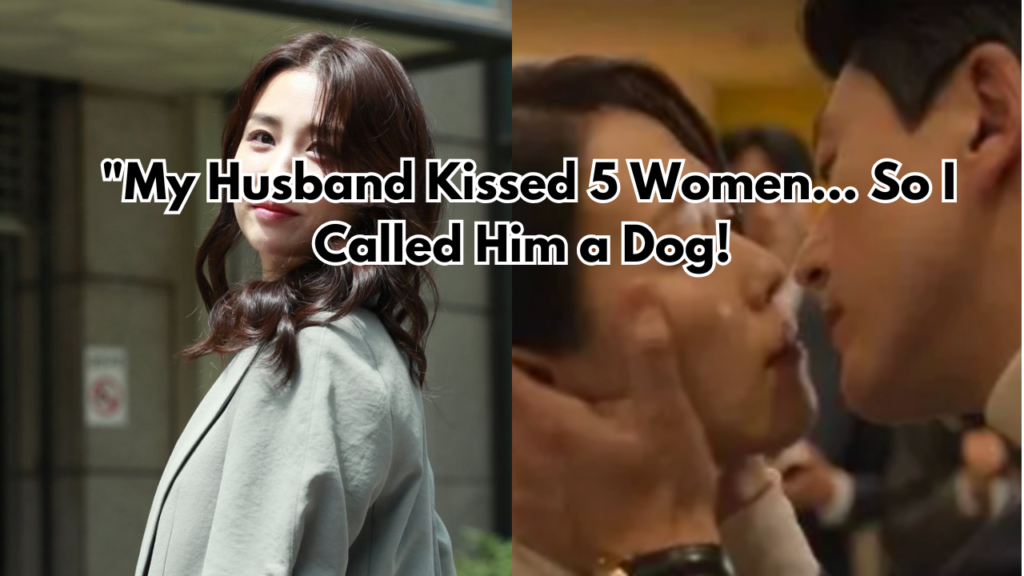 A picture of Park Ha Sun and A picture of Park Ha Sun and her husband kissing