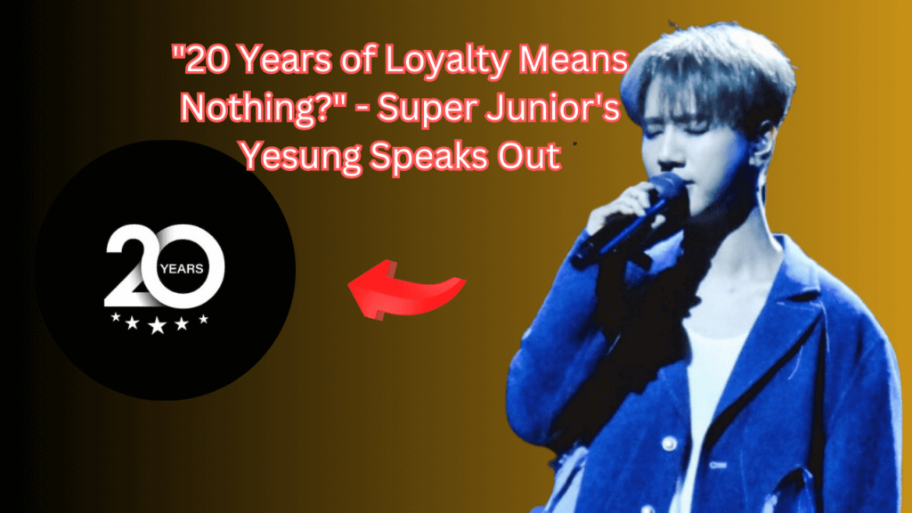 This contain an image of Super Junior's Yesung .