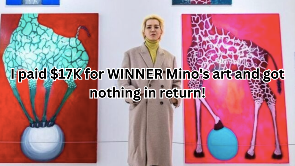 This contains an image of WINNER's Mino