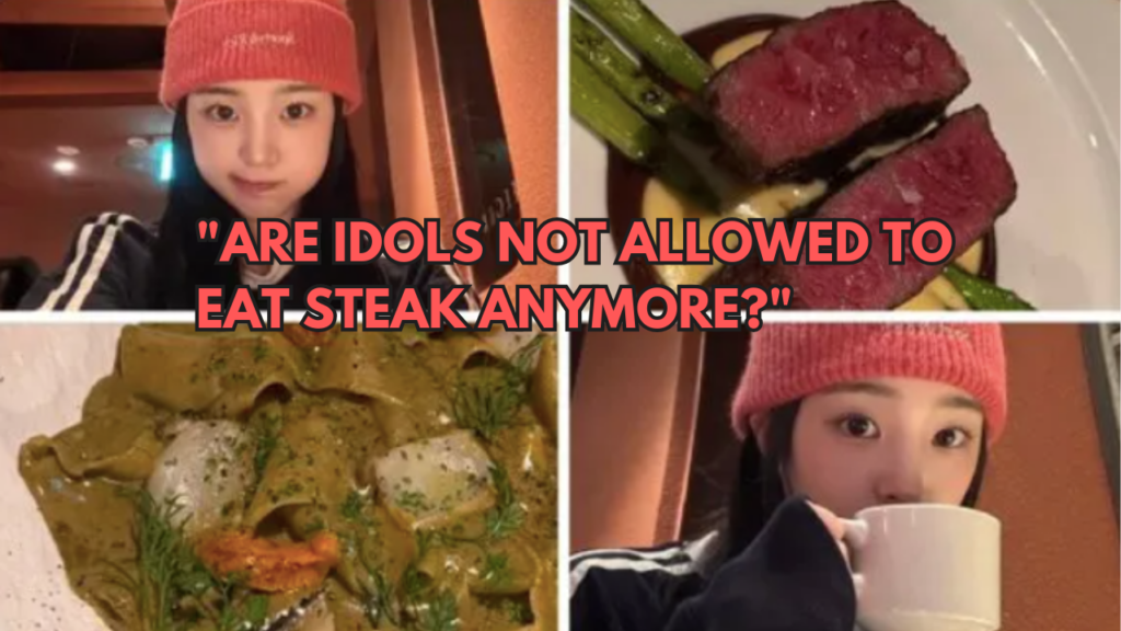 This contain an image of tripleS Jiyeon found herself in an unexpected situation after sharing photos of her dinner on social media.